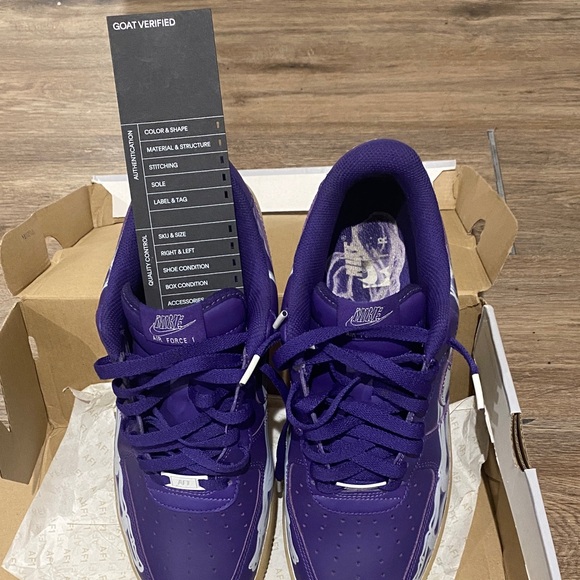 RARE Nike Deep Purple Air Force 1 ‘07 Skeleton QS main image 7
